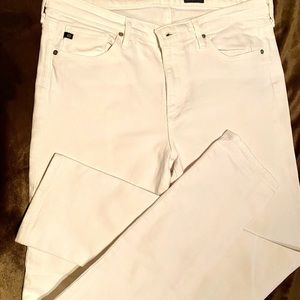 AG white skinny jeans.  Sz30